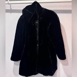 Dennis Basso Elegant Black Teddy Jacket